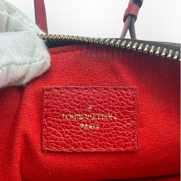 Monogram Twice Crossbody Bag With Red Leather - Picture 9 of 16